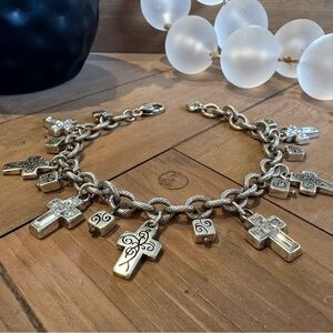 Brighton silver charm bracelet